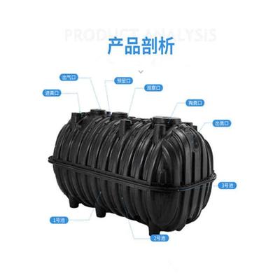 农村厕所改造利器 家用PE塑料三格化粪池